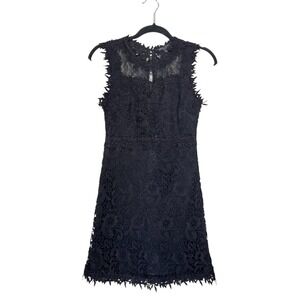 cream lace dress sleeveless Cream Lace Short Dress